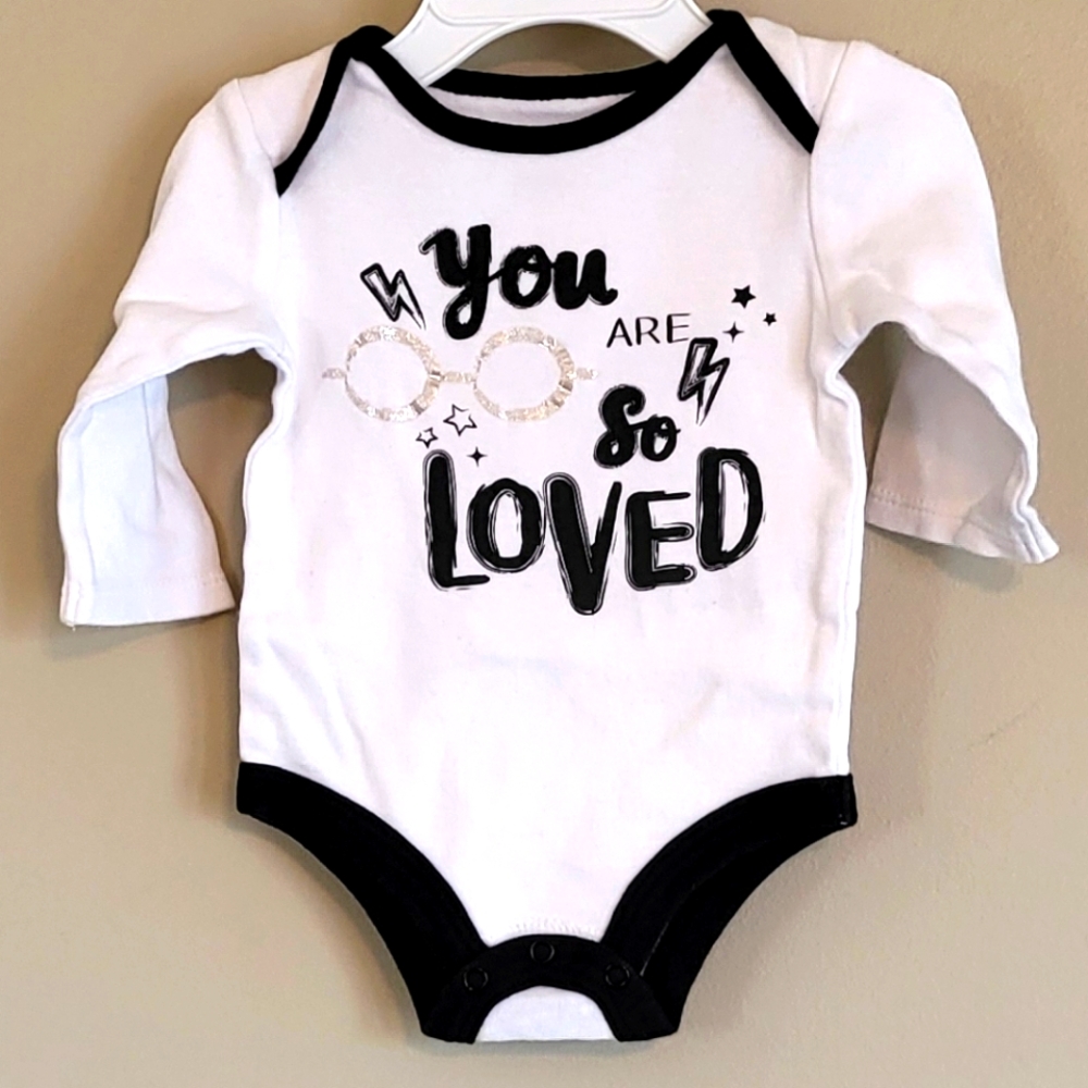 Harry Potter "You Are So Loved" long sleeve onesie/bodysuit
